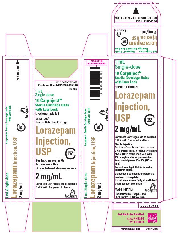 ativan iv push side effects