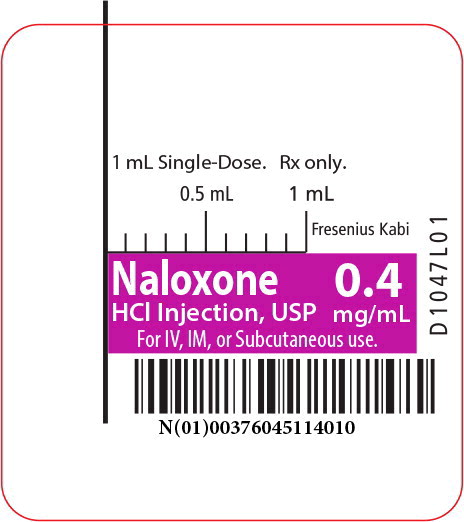 PACKAGE LABEL - PRINCIPAL DISPLAY – Naloxone 1 mL Syringe Label
