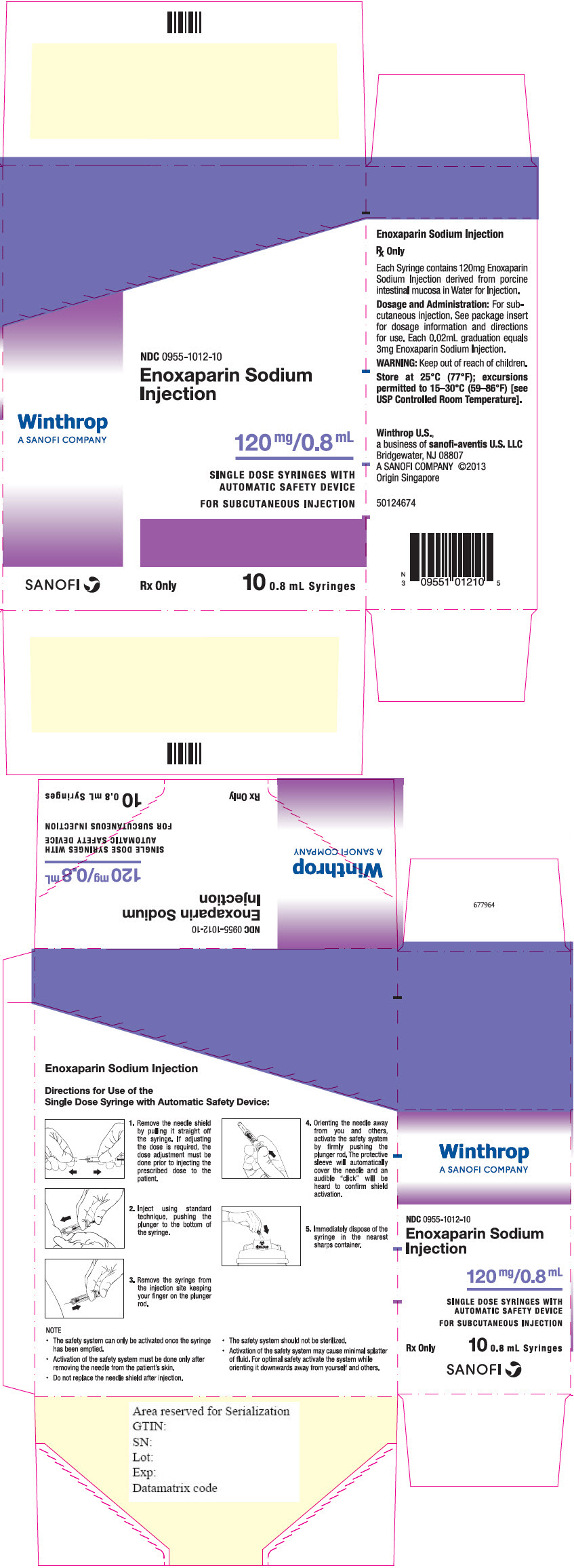 PRINCIPAL DISPLAY PANEL - 120 mg/0.8 mL Syringe Carton