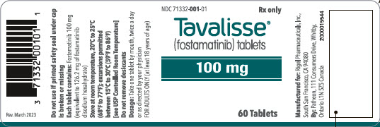 PRINCIPAL DISPLAY PANEL - 100 mg Tablet Bottle Label