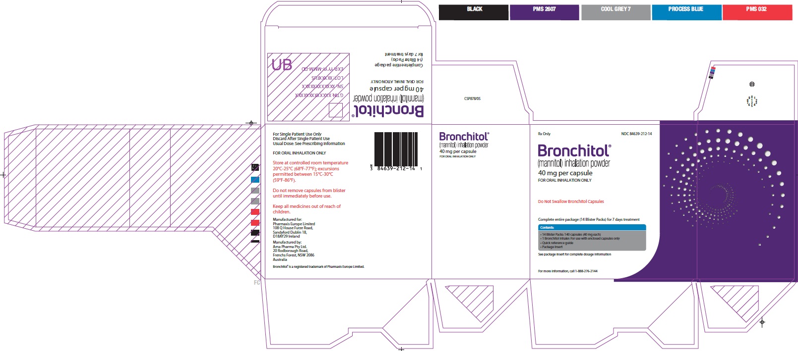 Bronchitol 7 day carton image