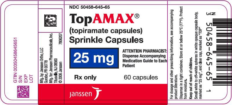 PRINCIPAL DISPLAY PANEL - 25 mg Capsule Bottle Label