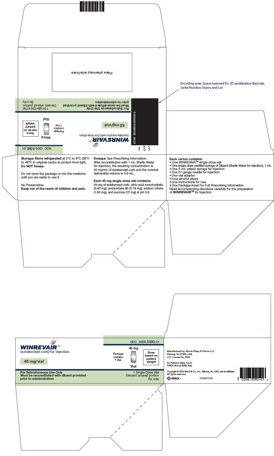 Principal Display Panel - 45 mg Vial Carton