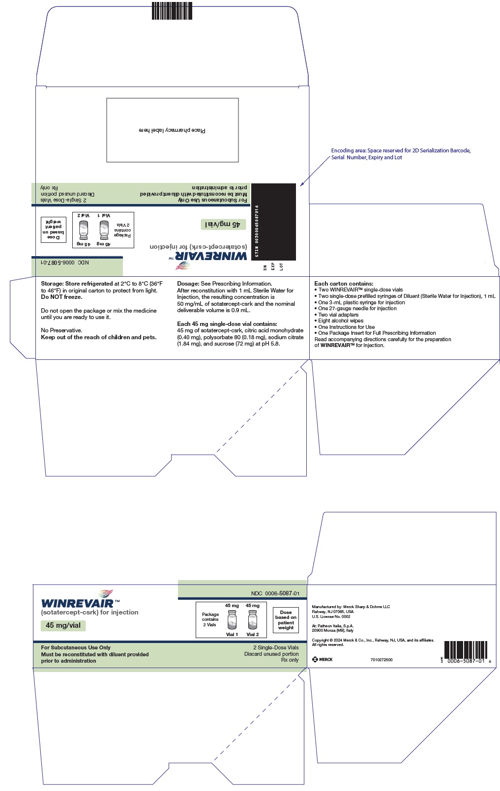 Principal Display Panel - 45 mg Vial Carton