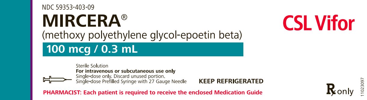 PRINCIPAL DISPLAY PANEL - 100 mcg / 0.3 mL Syringe Label