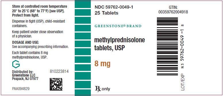 PRINCIPAL DISPLAY PANEL - 8 mg Tablet Bottle Label
