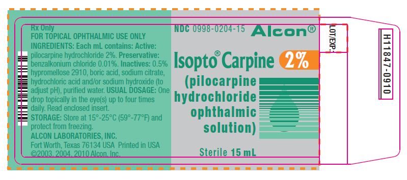 Isopto Carpine Ophthalmic Solution - FDA prescribing Isopto Carpine Ophthalmic Solution - FDA prescribing