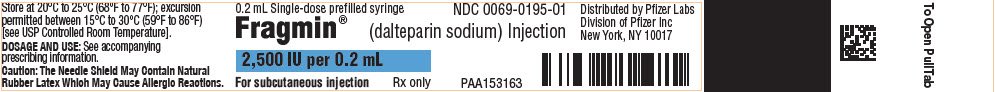 PRINCIPAL DISPLAY PANEL - 0.2 mL Syringe Blister Pack Label - 0195
