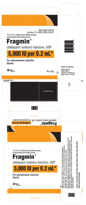 PRINCIPAL DISPLAY PANEL - 0.2 mL Syringe Carton - 0196