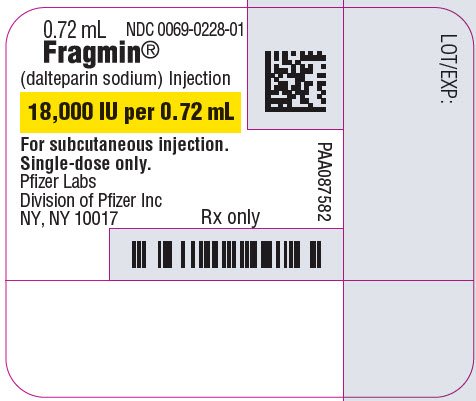 PRINCIPAL DISPLAY PANEL - 0.72 mL Syringe Label - 0228