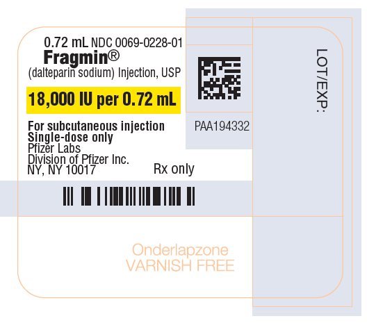 PRINCIPAL DISPLAY PANEL - 0.72 mL Syringe Label - 0228