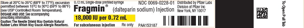 PRINCIPAL DISPLAY PANEL - 0.72 mL Syringe Blister Pack Label - 0228