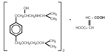 Bisoprolol Fumarate Structural Formula