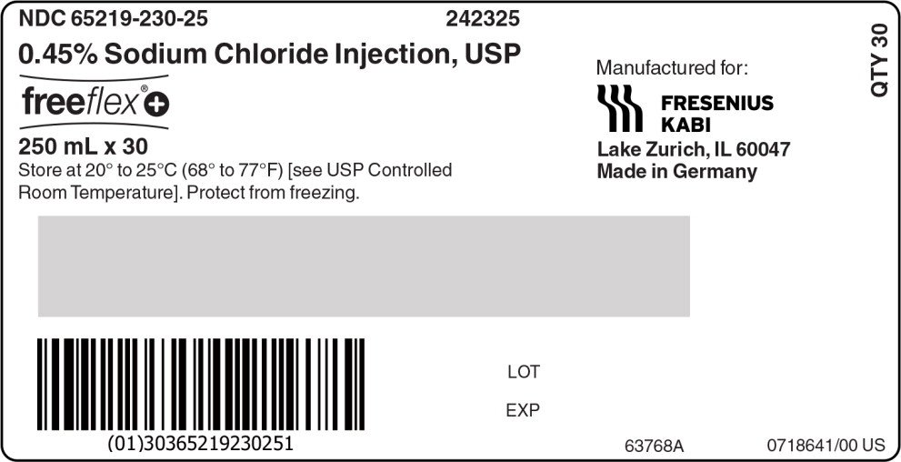 PACKAGE LABEL - PRINCIPAL DISPLAY – 0.45% Sodium Chloride 250 mL Case Label
