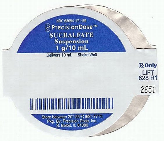 Sucralfate Suspension - FDA prescribing information, side Sucralfate Suspension - FDA prescribing information, side
