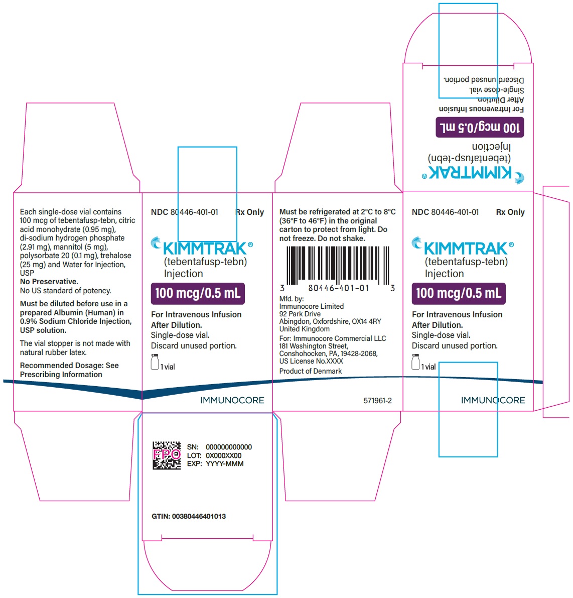 80446-401-01 - 100 mcg/0.5 mL Carton Label