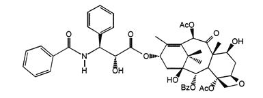 Structural Formula for Paclitaxel