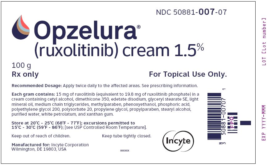 OPZELURA (ruxolitinib) cream 1.5% - 100 g Tube Label