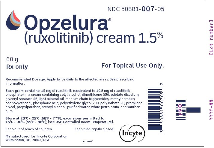 OPZELURA (ruxolitinib) cream 1.5% - 60 g Tube Label