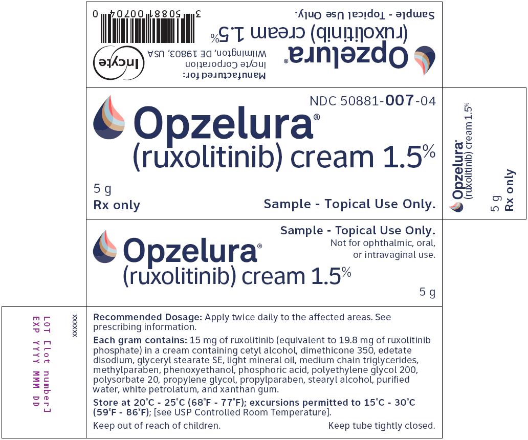 OPZELURA (ruxolitinib) cream 1.5% Sample - 5 g Carton Label