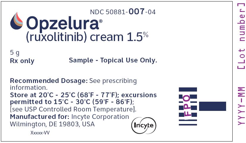 OPZELURA (ruxolitinib) cream 1.5% Sample - 5 g Tube Label