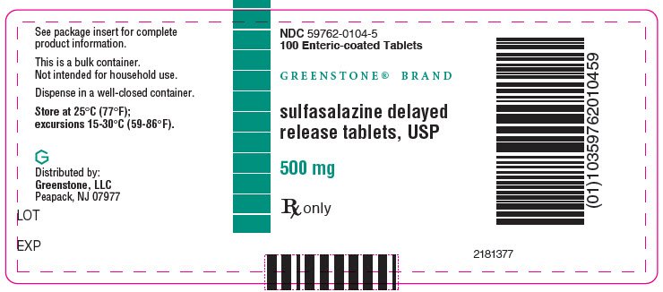 PRINCIPAL DISPLAY PANEL - 500 mg Tablet Bottle Label - NDC 59762-0104-5