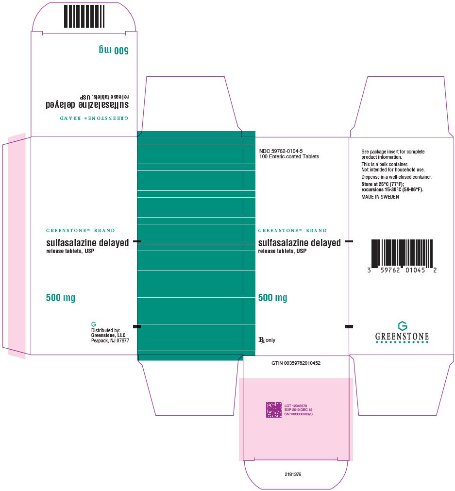 PRINCIPAL DISPLAY PANEL - 500 mg Tablet Bottle Carton - NDC 59762-0104-5