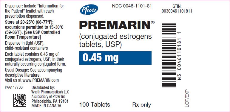 PRINCIPAL DISPLAY PANEL - 0.45 mg Tablet Bottle Label