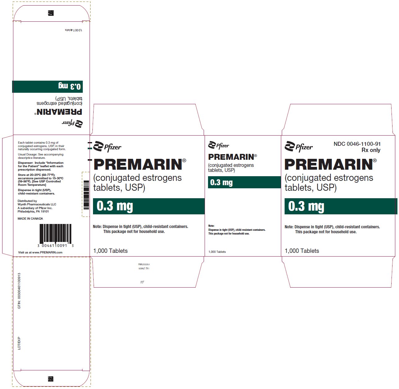 PRINCIPAL DISPLAY PANEL - 0.3 mg Tablet Bottle Carton