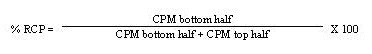 Calculate per RCP