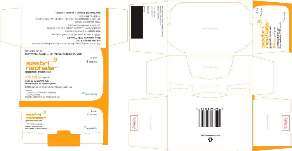 PACKAGE LABEL - PRINCIPAL DISPLAY PANEL – 15.6 mcg per capsule – 12 SAMPLE Capsule Carton
