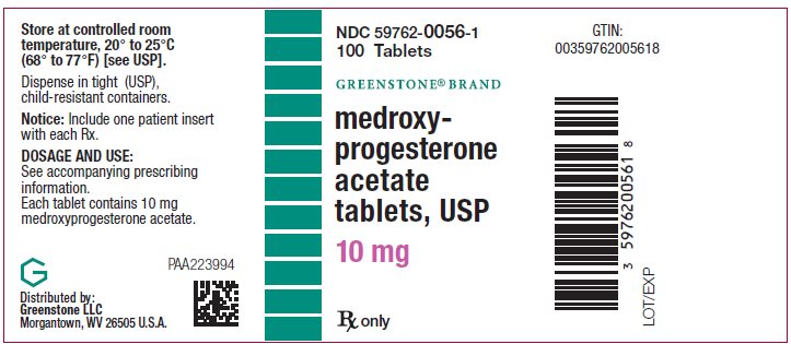 PRINCIPAL DISPLAY PANEL - 10 mg Tablet Bottle Label - NDC 59762-0056-1