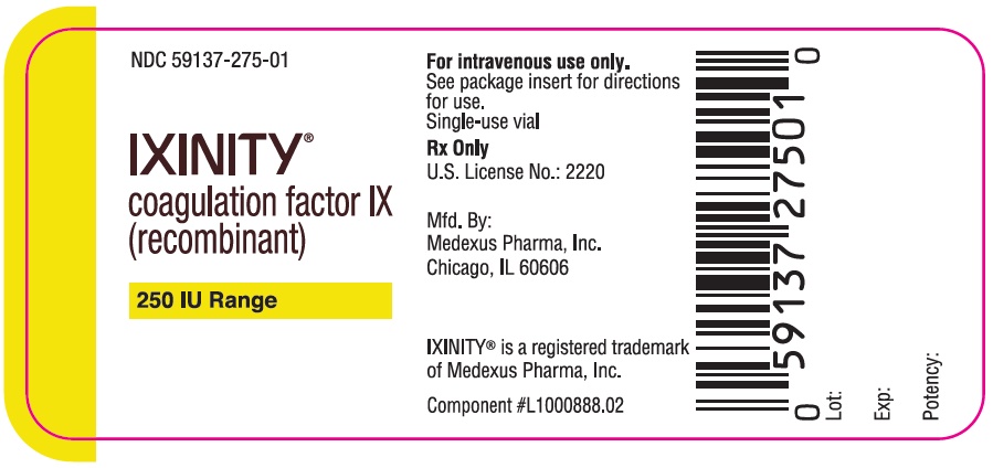 250 IU Single-Use Vial Label