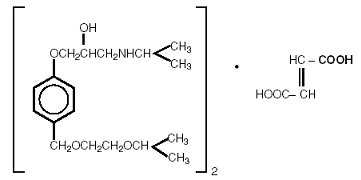 bisoprolol fumarate structural formula image