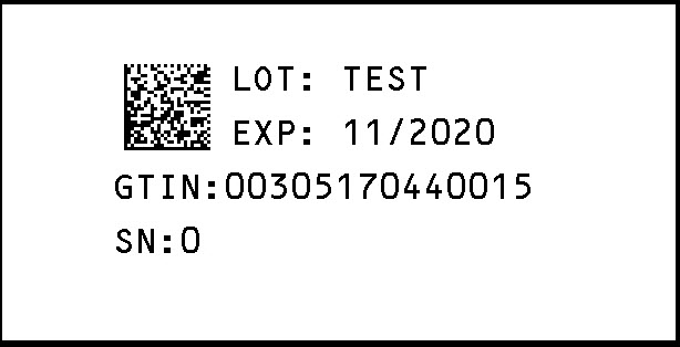 40 mg Serialization Label