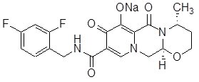 Dolutegravir sodium chemical structure