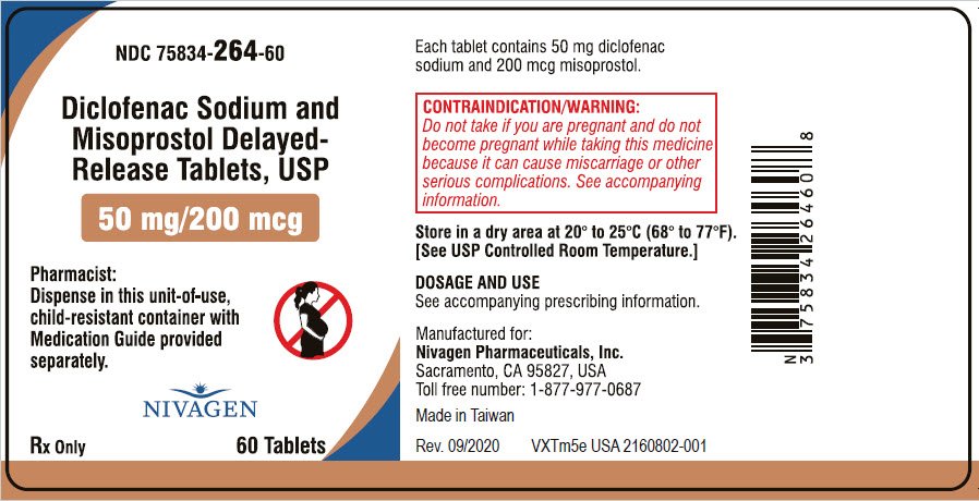 Diclofenac And Misoprostol Delayed Release Fda Prescribing Information Side Effects And Uses