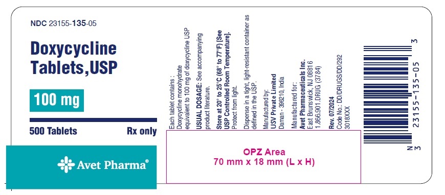label-100 mg 500 tablets