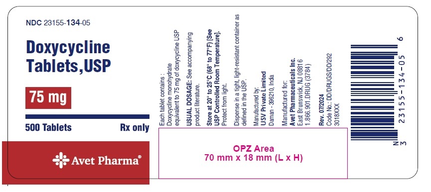 label-75 mg 500 tablets