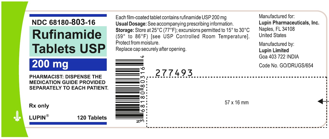 NDC 68180-803-16
Container Label of 120 Tablets