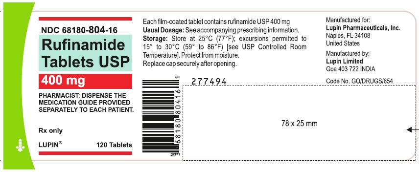 NDC 68180-804-16
Container Label of 120 Tablets