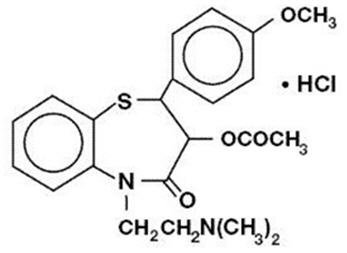 Diltiazem hydrochloride chemical structure