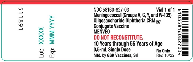 Menveo Liquid vial label