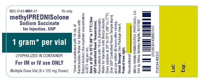 methylprednisolone 1 gram ampul