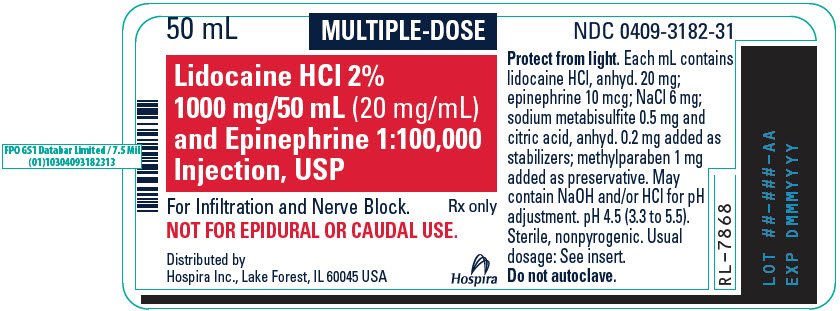 PRINCIPAL DISPLAY PANEL - 50 mL Vial Tray - 3182