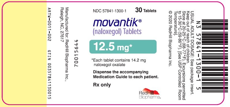 Movantik 12.5 mg 30 tablet bottle label