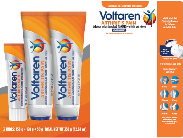 204419 Voltaren Arthritis Pain 350g (12.34 oz) backercard