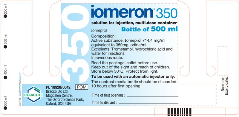 FDA Grants Import Discretion of Bracco's Iodinated Contrast Medium Iomeron  (iomeprol injection) to Address Supply Shortages