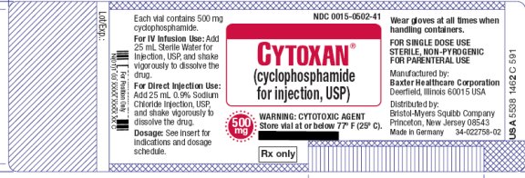 CYTOXAN 500 mg injection label