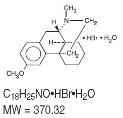 Dextromethorphan Hydrobromide Structural Formula